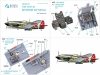 Quinta Studio QD48141 Ki-61-Id 3D-Printed & coloured Interior on decal paper (Tamiya) 1/48